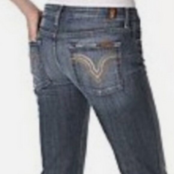 7 for All Mankind Kate straight leg jeans sz 29 - Picture 2 of 12